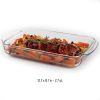 3 Piece Transparent Glass Casserole Baking Dish Set