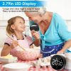 2.79in LED Digital Kitchen Timer Electronic Countdown Timer Dimmable Mutable Magnetic Clock for Classroom Library Office Cooking