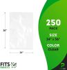 Clear Flat Poly Bags 12" x 18". Pack of 1000 Non-Sticky Plastic 2 mil Retail Pouches. Medium PE Packaging for Mailing; Shipping; Packing. Reusable Sto