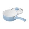 12pc Ceramic Cookware Set;  Blue Linen