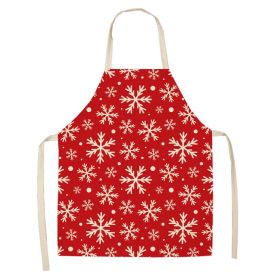 Christmas Style Apron Stain-resistant Sleeveless Apron (Option: Model 14-68to55)